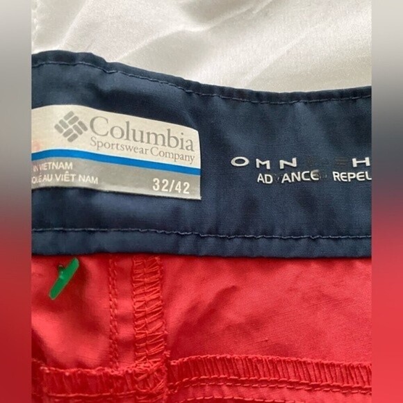 Columbia Men’s Swim Shorts Regular Fit Snap Button Velcro Closure Hybrib Trunks - Picture 7 of 10